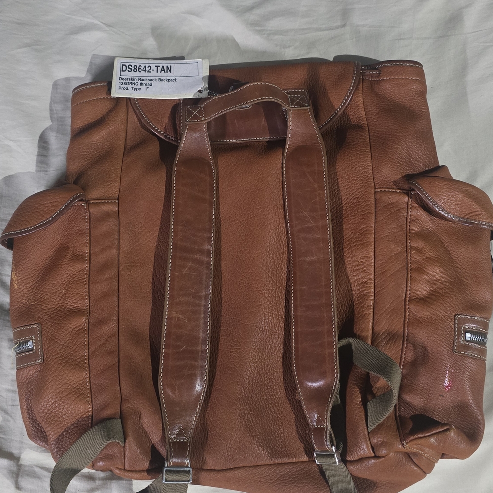 Classic Brown Leather Backpack - image 2